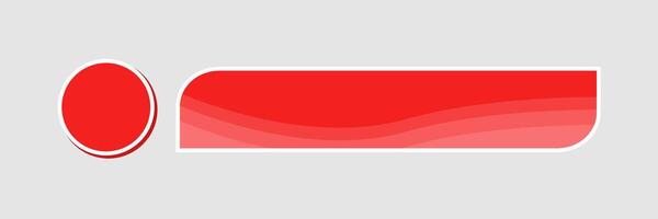 social media lower third, with red shape overlay strip . News Lower Third vector