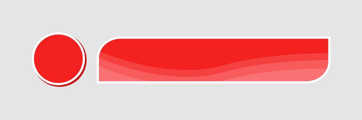 social media lower third, with red shape overlay strip . News Lower Third