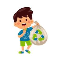 Kids celebrating earth day illustration vector