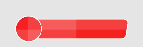 social medios de comunicación inferior tercero, con rojo forma cubrir tira . Noticias inferior tercero vector