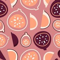 Seamless pattern of geometric figs vector