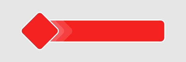social media lower third, with red shape overlay strip . News Lower Third vector