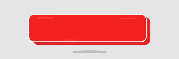 social media lower third, with red shape overlay strip . News Lower Third vector