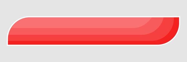 social medios de comunicación inferior tercero, con rojo forma cubrir tira . Noticias inferior tercero vector