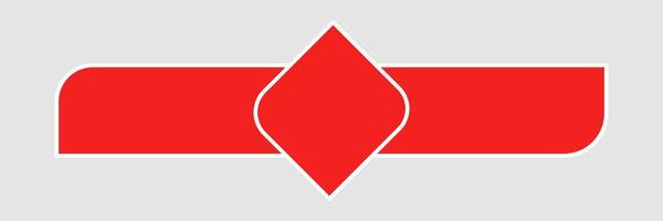 social media lower third, with red shape overlay strip . News Lower Third vector