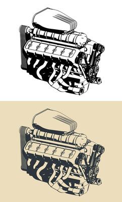Powerful turbocharged engine