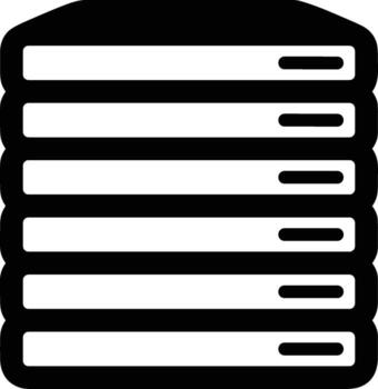 almacenamiento datos icono símbolo imagen para base de datos ilustración vector