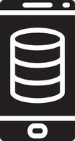 Storage data icon symbol image for database illustration vector