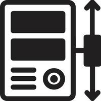 almacenamiento datos icono símbolo imagen para base de datos ilustración vector