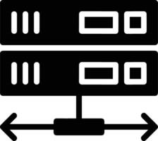 almacenamiento datos icono símbolo imagen para base de datos ilustración vector