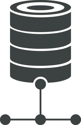Storage data icon symbol image for database illustration