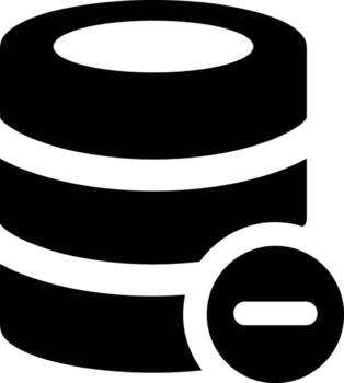 Storage data icon symbol image for database illustration vector