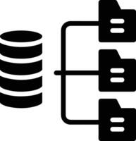 almacenamiento datos icono símbolo imagen para base de datos ilustración vector