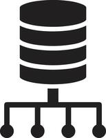 Storage data icon symbol image for database illustration vector