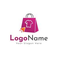 Ecommerce logo, Shopping cart logo and shopping bags logos vector