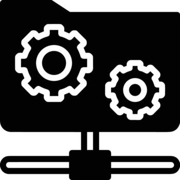 Storage data icon symbol image for database illustration vector