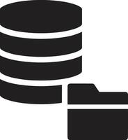 Storage data icon symbol image for database illustration vector