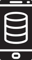 Storage data icon symbol image for database illustration vector