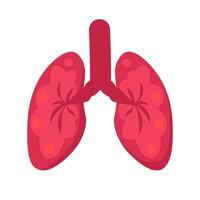 Lungs Of Healthy Person Icon Respiratory System vector