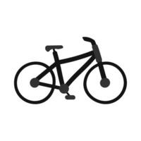 plano dibujos animados negro deporte andar en bicicleta icono vector