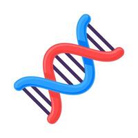 Spiral Dna Molecule Icon Twisted Complex Molecule vector