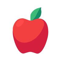 Ripe Healthy Apple Icon Fruit Source Of Vitamins vector