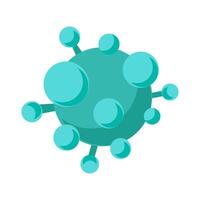Abstract Influenza Virus Icon Microorganism vector
