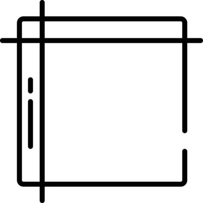 Grid tool outline illustration