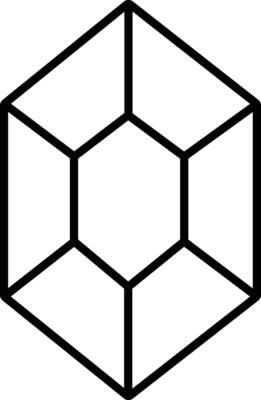 Diamond outline illustration