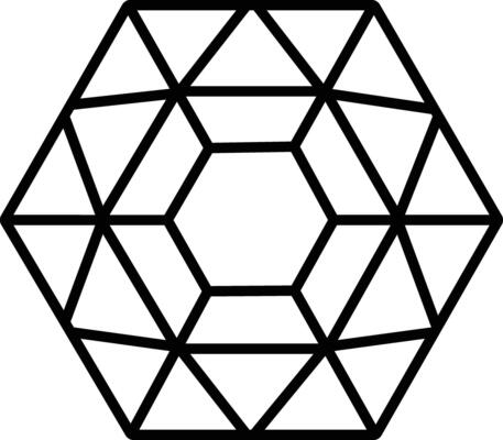 Diamond outline illustration