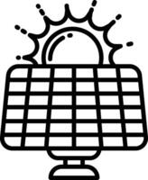 Solar outline illustration vector