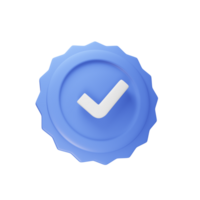 3d Approved icon isolated png