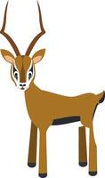 Cute cartoon impala illustration vector