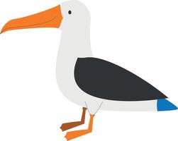 Cute cartoon albatross illustration vector