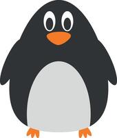 Cute cartoon penguin illustration vector