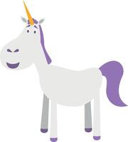 Cute cartoon unicorn illustration vector