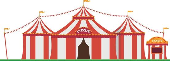 Cute cartoon illustration of a circus vector