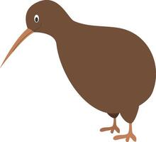 Cute cartoon kiwi illustration vector