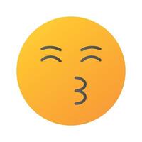 besos emoji diseño, Listo a utilizar icono vector