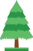 Cute cartoon illustration of a tree vector