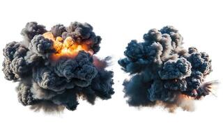 explosions, transparent background photo