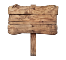 wooden sign board isolated png