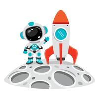 Space Concept With An Astronaut vector
