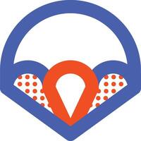 skydiving illustration design vector