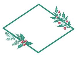 Christmas Tree Frame Background Illustration vector