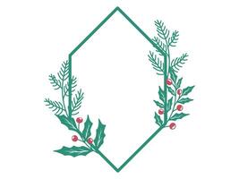 Christmas Tree Frame Background Illustration vector