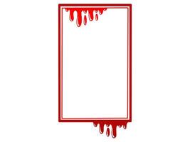 Halloween Background with Bloody Frame vector