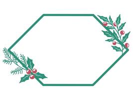 Christmas Tree Frame Background Illustration vector