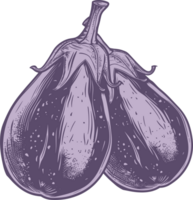 Eggplant clipart design illustration png