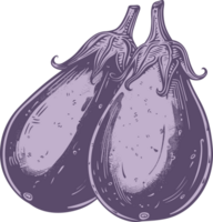 Eggplant clipart design illustration png